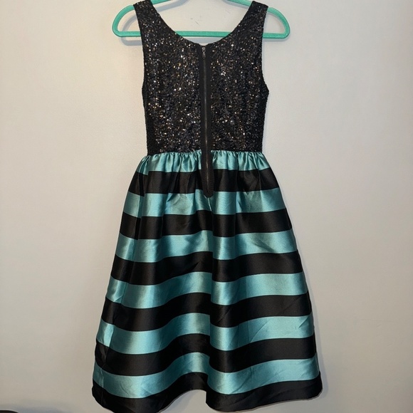 Anthropologie Leifsdottir Starlit Stripes Party Dress Sequined Size 2 - Picture 7 of 9